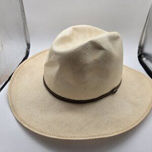 Bull Mountain Hats 25 star size 7 3/8 59 straw hat